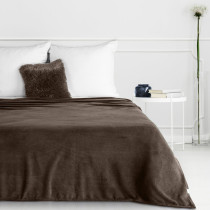 Deka SIMPLE tmavohnedá 150x200 cm jemná jednofarebná deka Deka SIMPLE tmavohnedá 150x200 cm jemná jednofarebná deka